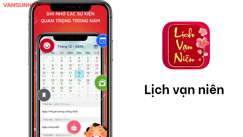 Top Ứng Dụng Lịch Vạn Niên Cho Người Việt Nam